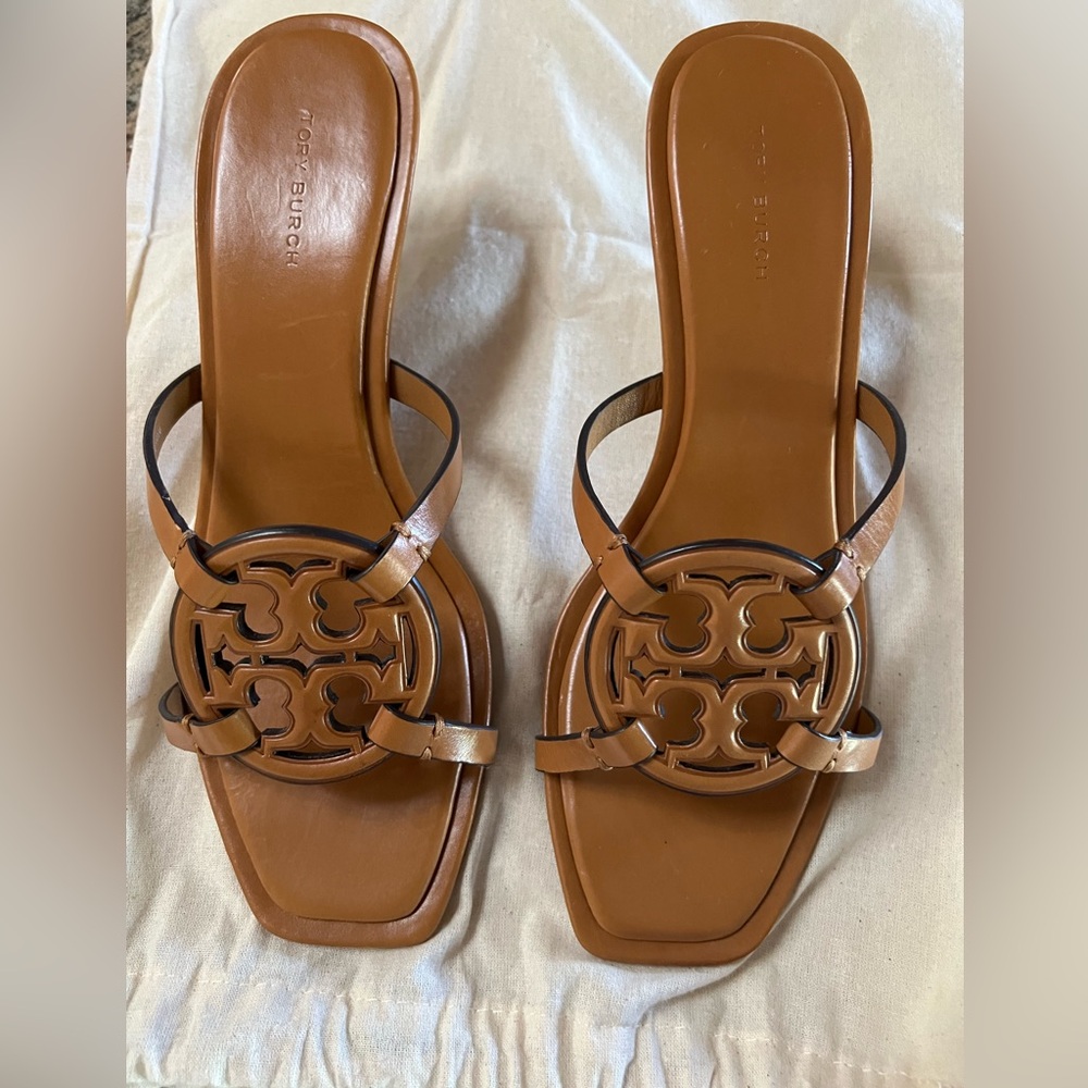 Tory Burch Sandals Gold Heel